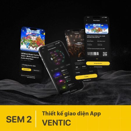 Thiết kế giao diện ứng dụng đặt vé sự kiện VENTIC