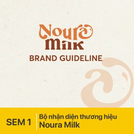 Bộ nhận diện thương hiệu Noura Milk
