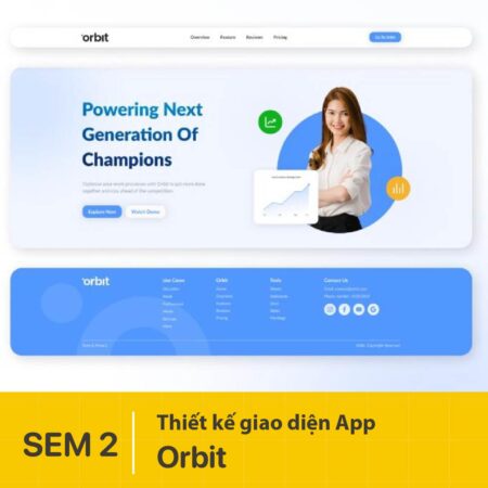 Thiết kế giao diện app Orbit - Nề tảng quản lý công việc