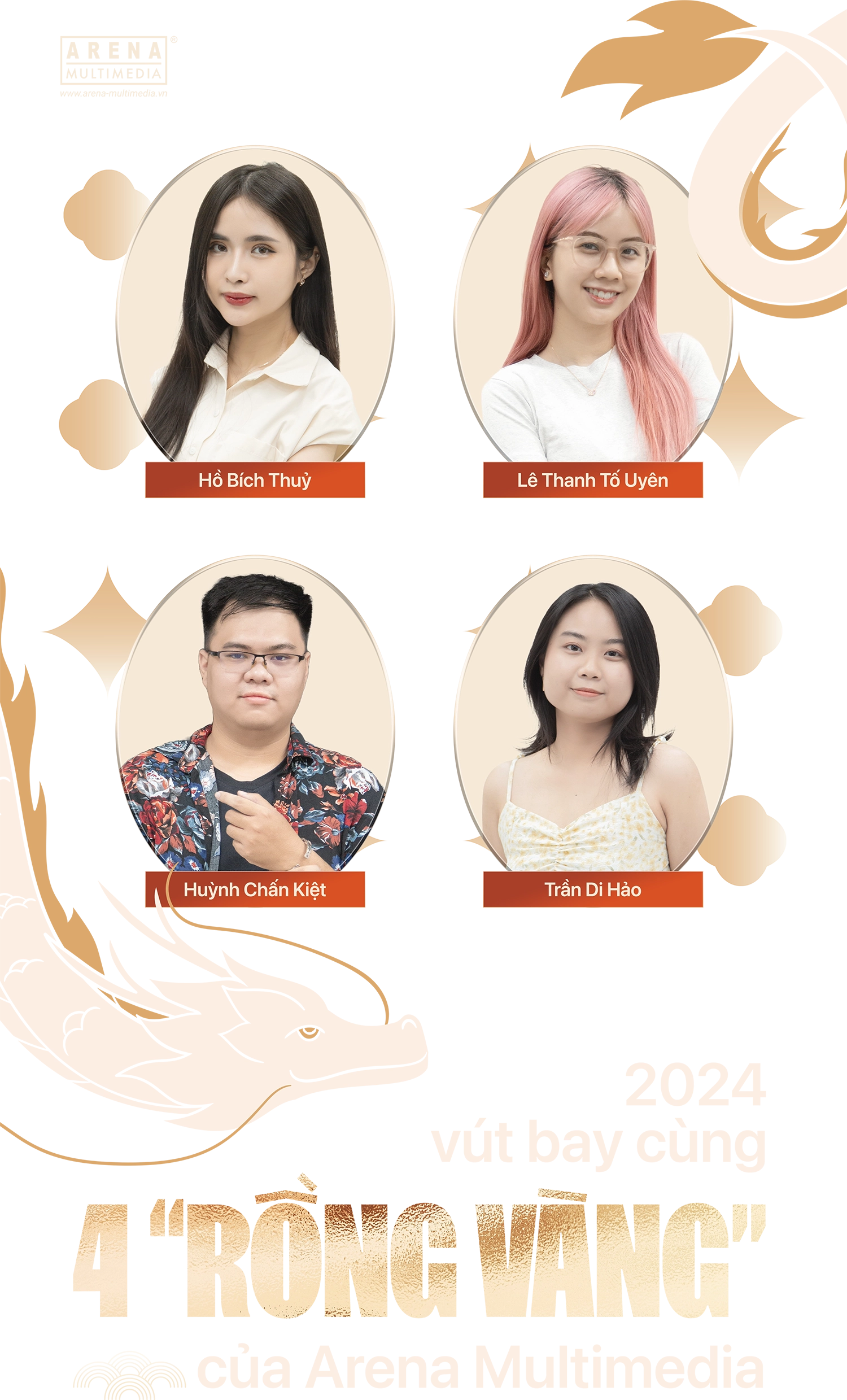 2024 vút bay cùng 4 "rồng vàng" của Arena Multimedia