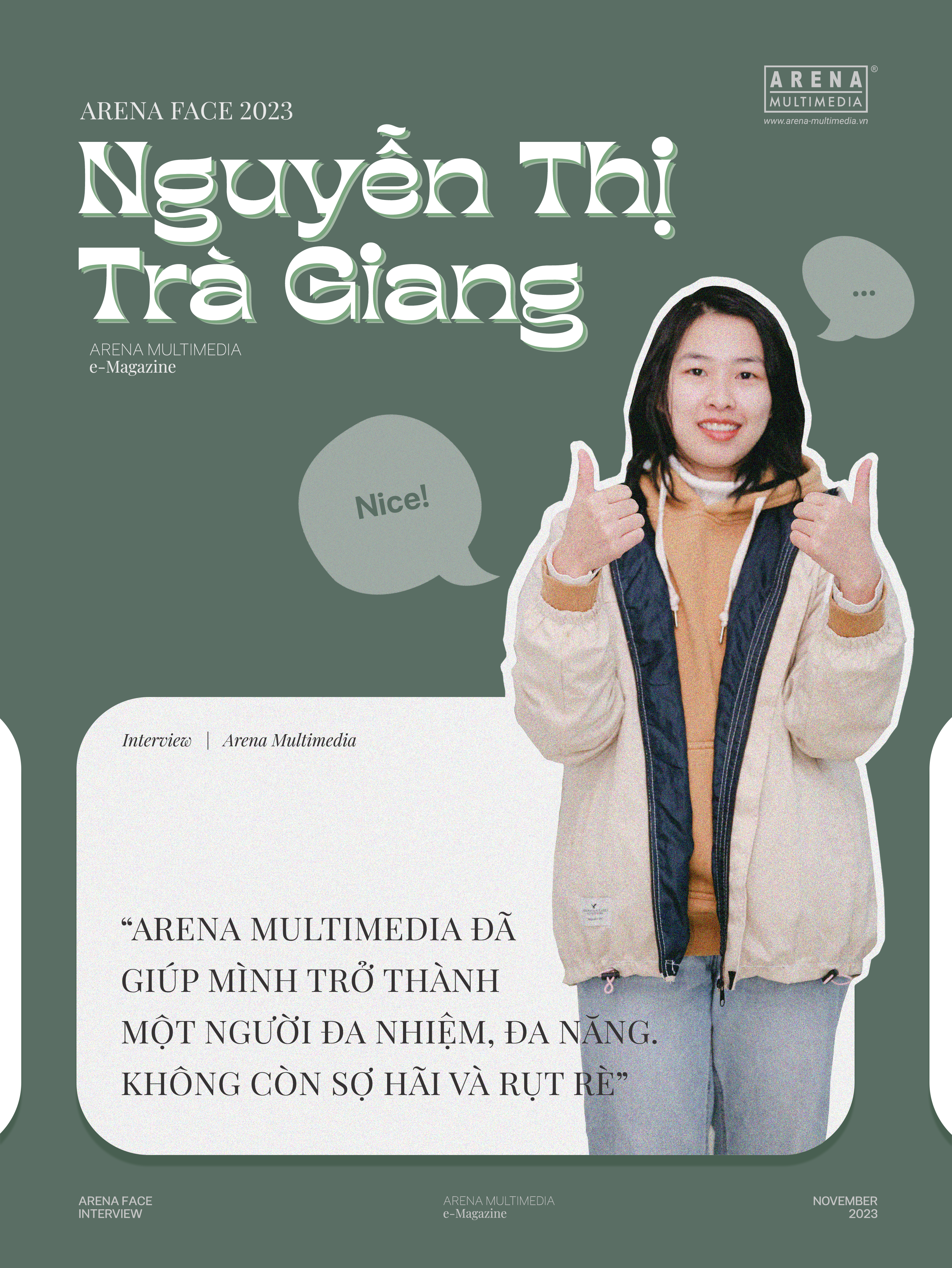 Nguyễn Trà Giang: “Arena Multimedia đã giúp mình trở thành một người đa nhiệm không còn sợ hãi và rụt rè”