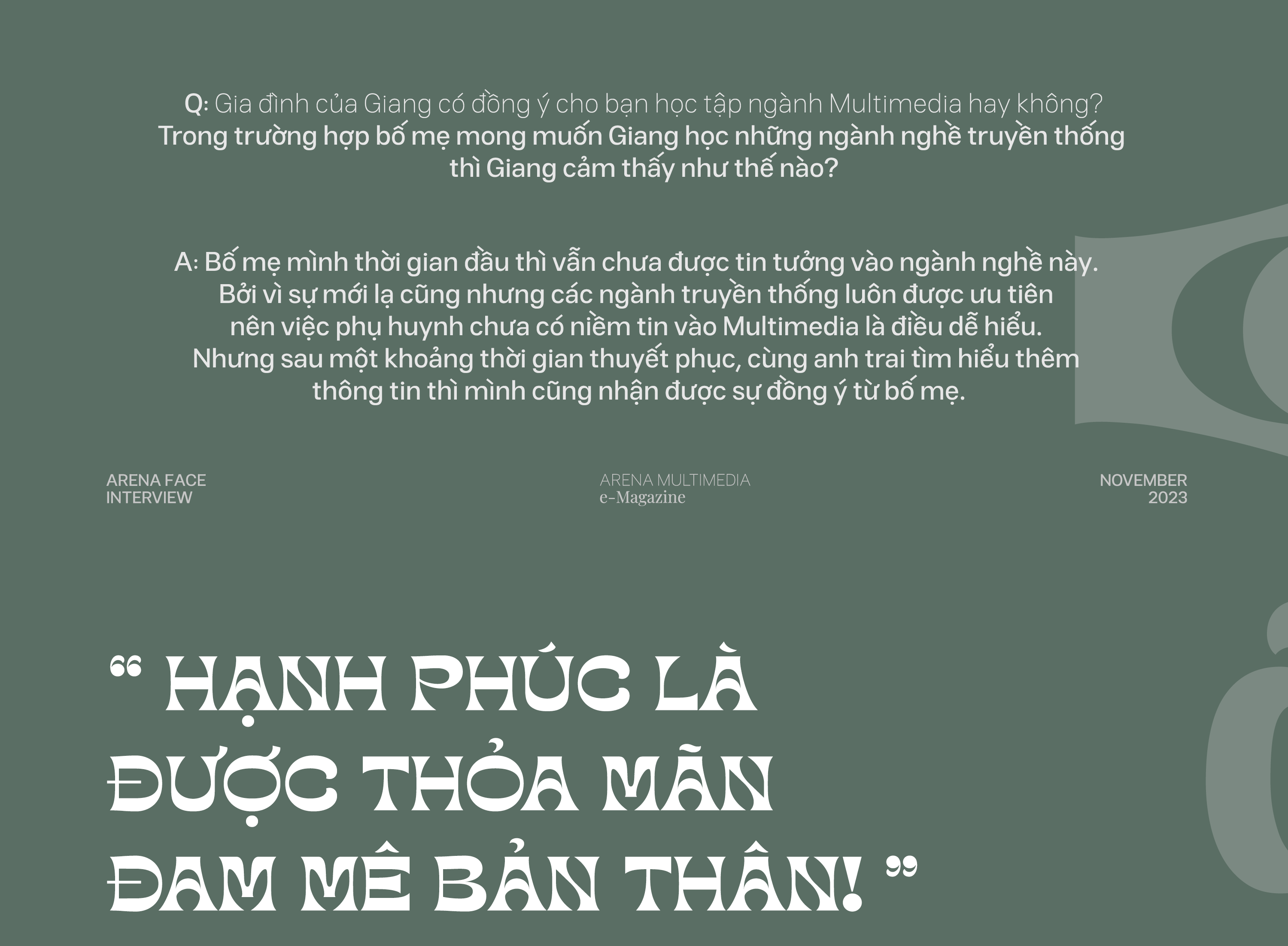 Nguyễn Trà Giang: “Arena Multimedia đã giúp mình trở thành một người đa nhiệm không còn sợ hãi và rụt rè”
