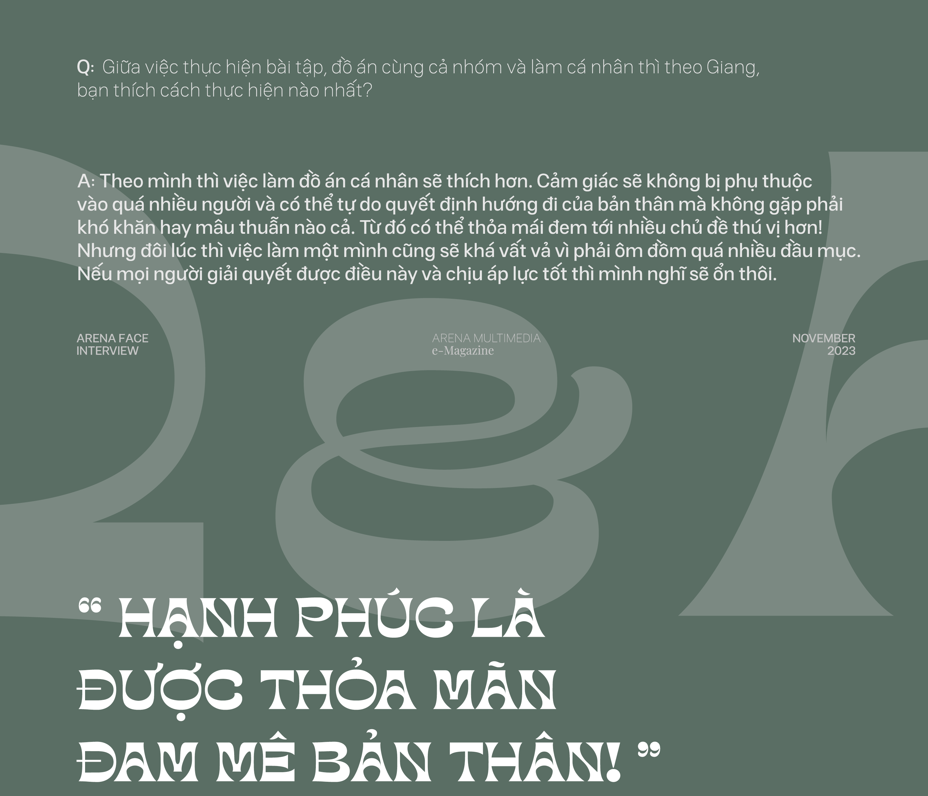 Nguyễn Trà Giang: “Arena Multimedia đã giúp mình trở thành một người đa nhiệm không còn sợ hãi và rụt rè”