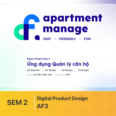 THIẾT KẾ GIAO DIỆN APP | AF3 - APARTMENT MANAGE