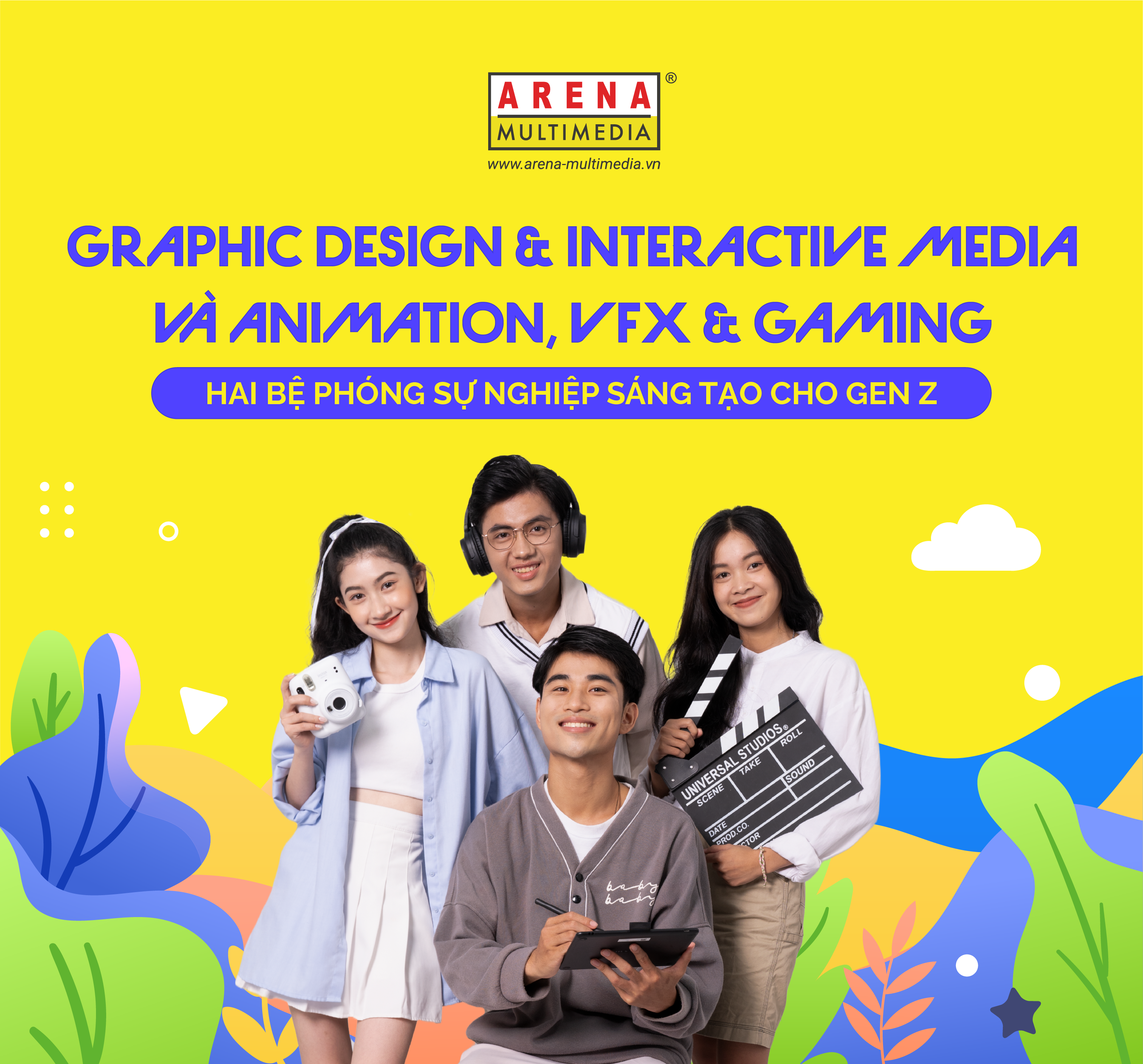 Graphic Design & Interactive Media và Animation, VFX & Gaming, 2 bệ phóng sự nghiệp Sáng tạo cho Gen Z 