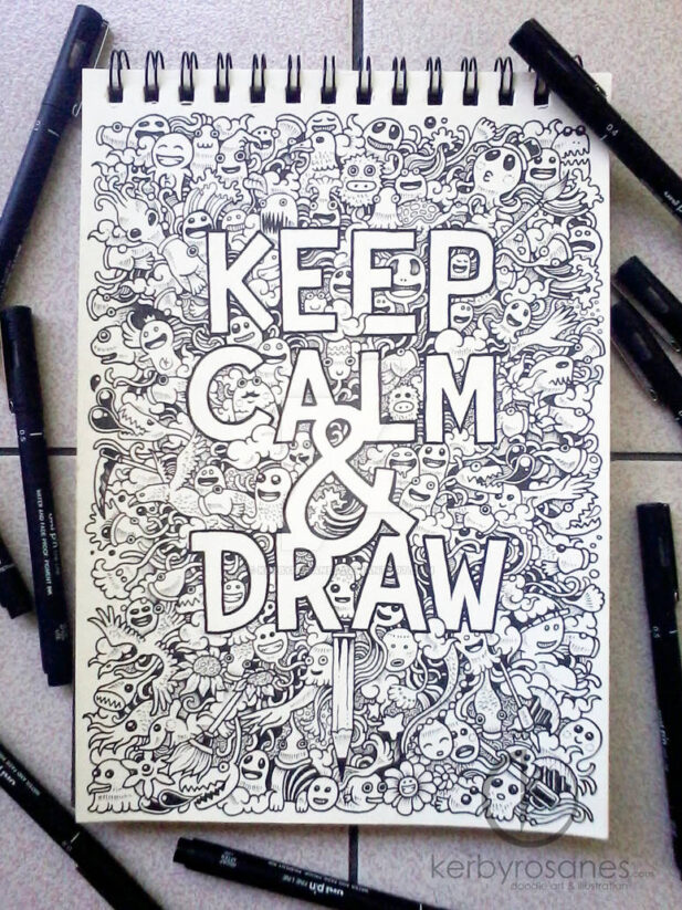 Phong cách Doodle Art ngộ nghĩnh