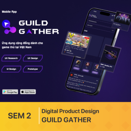 Thiết kế giao diện Ứng dụng | Cộng đồng Game GUILD GATHER