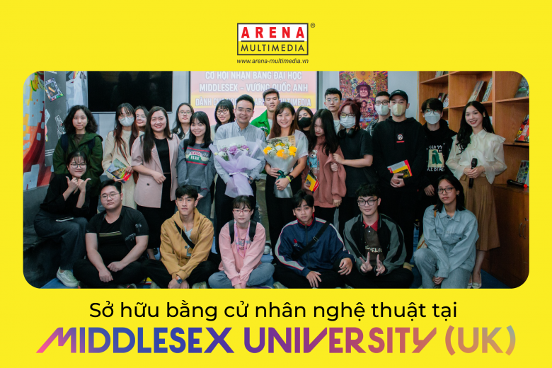 Sở hữu bằng cử nhân nghệ thuật tại Middlesex University (UK) với mô hình 2+1 từ Arena Multimedia, tiết kiệm đến 2 tỷ VNĐ