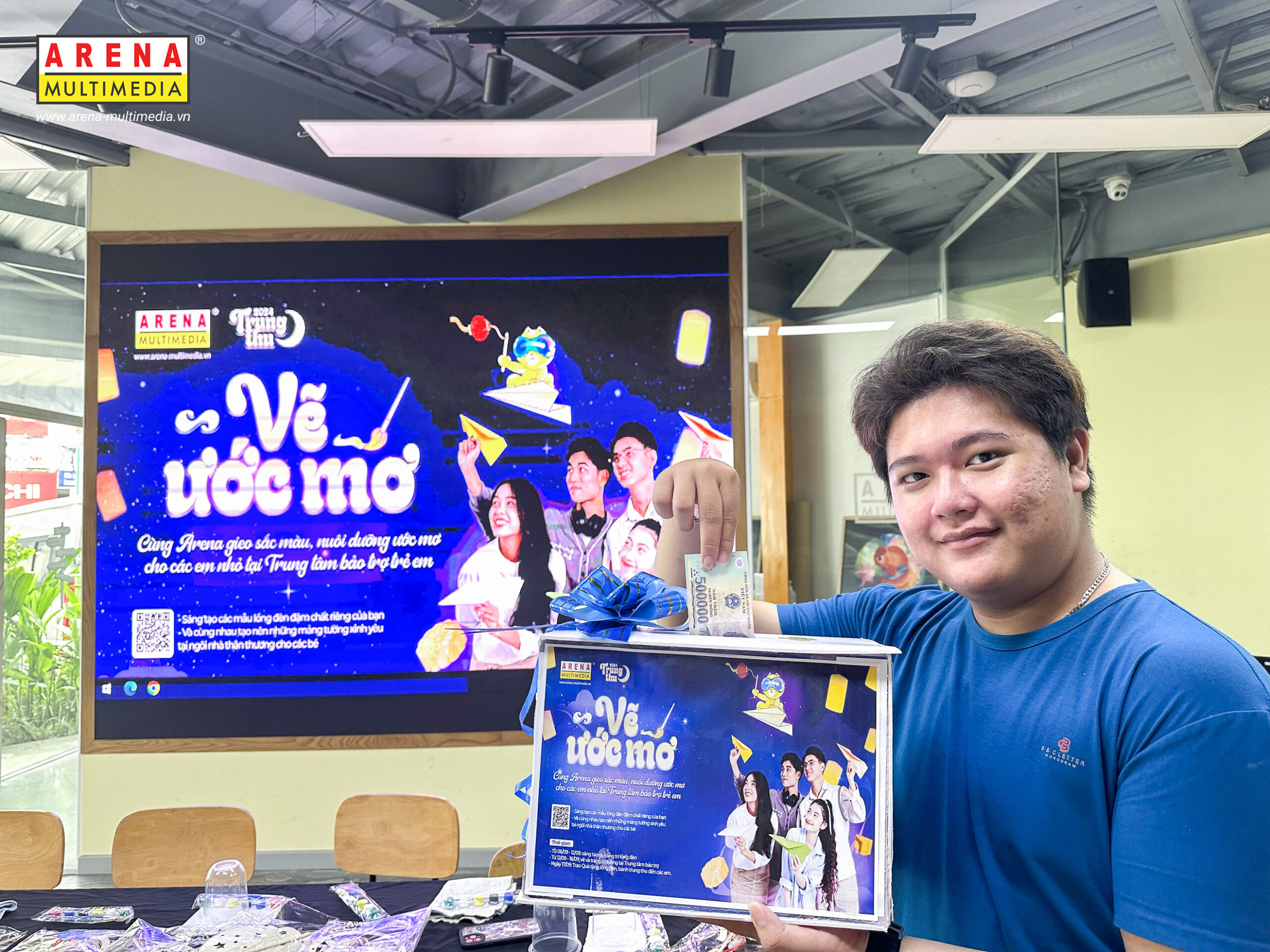 Cùng học viên Arena Multimedia vẽ ước mơ, gieo màu yêu thương cho mùa Trung thu đầy ý nghĩa
