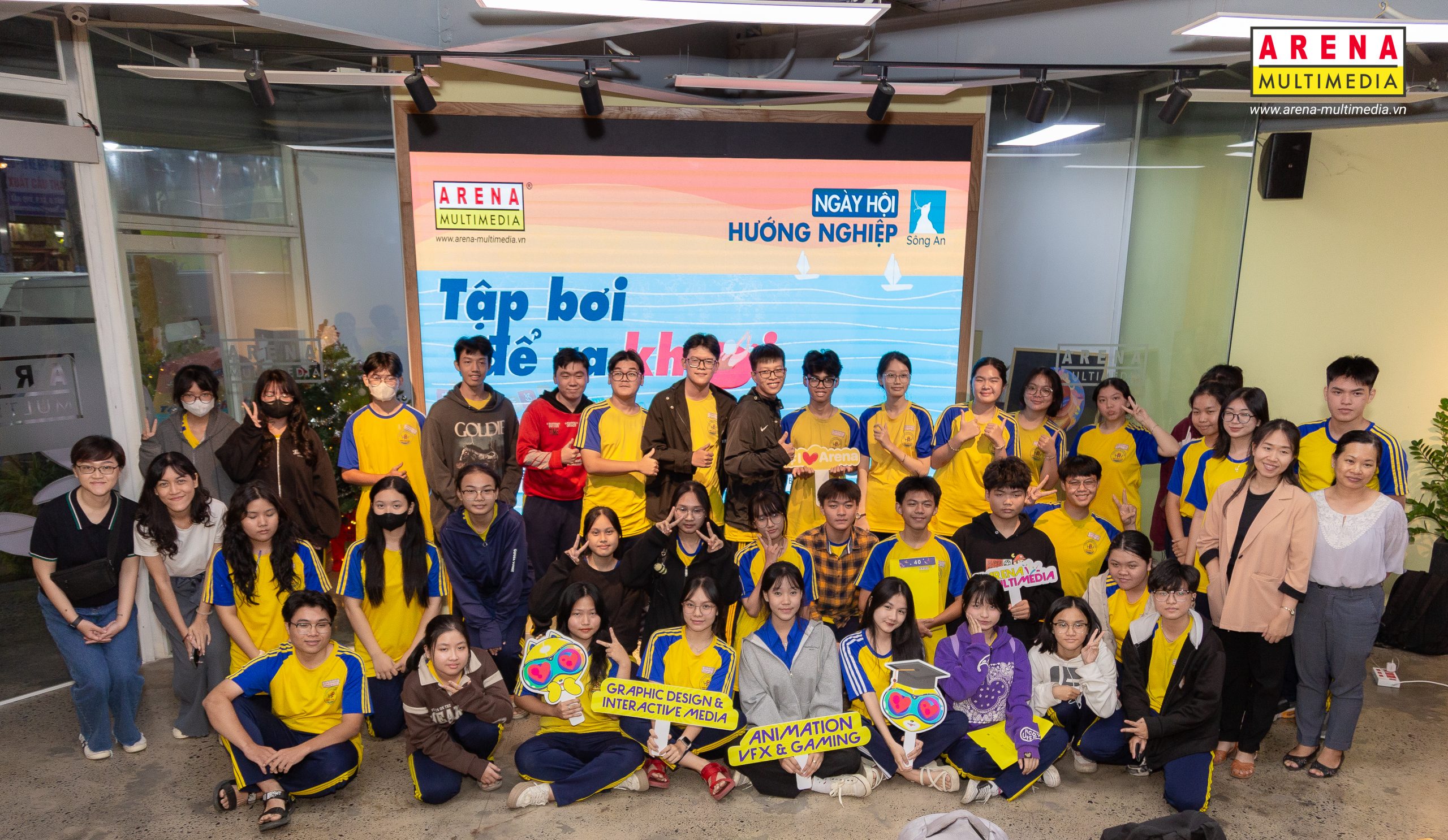 Chọn ngành không sai, tự tin theo đuổi đam mê với Ngày hội hướng nghiệp cùng Arena Multimedia