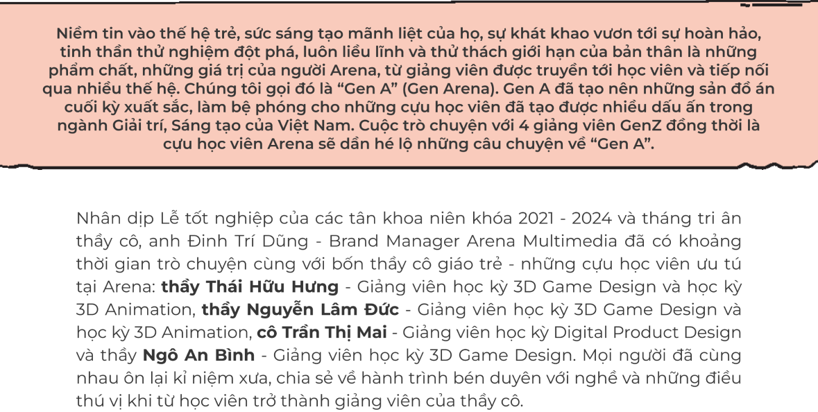 “GEN A” - Có một Gen Arena được tiếp nối qua nhiều thế hệ