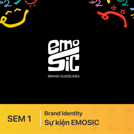 ĐỒ ÁN SEM 1 | Graphic Design | Bộ nhận diện thương hiệu Sự kiện EMOSIC