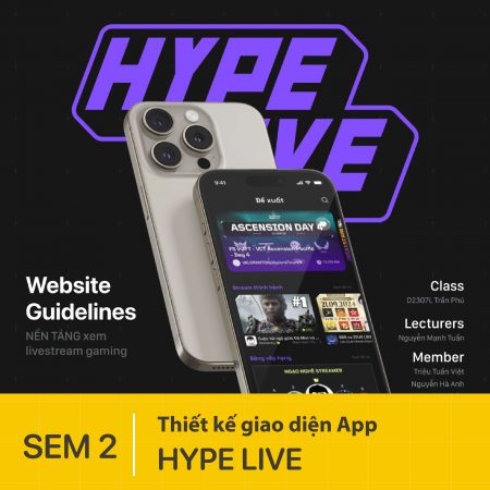 Thiết kế giao diện App | Hype live