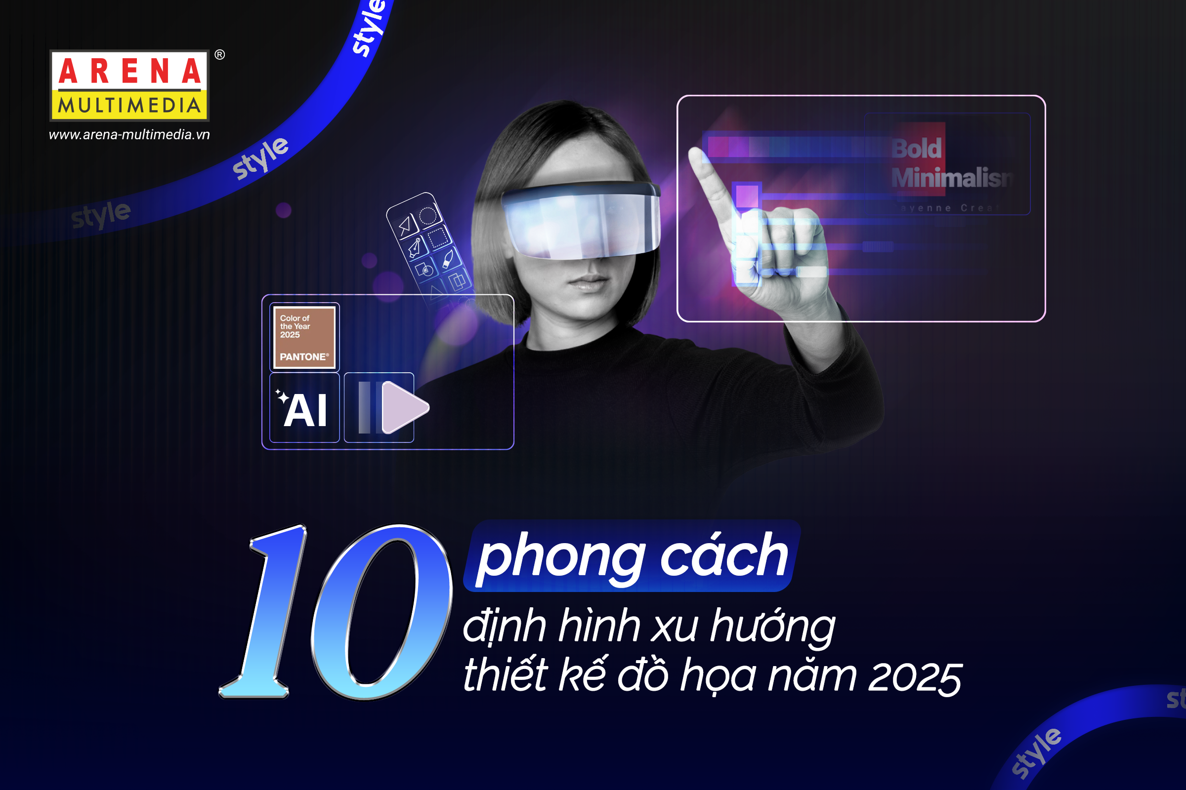 10 phong cách định hình xu hướng thiết kế đồ họa năm 2025