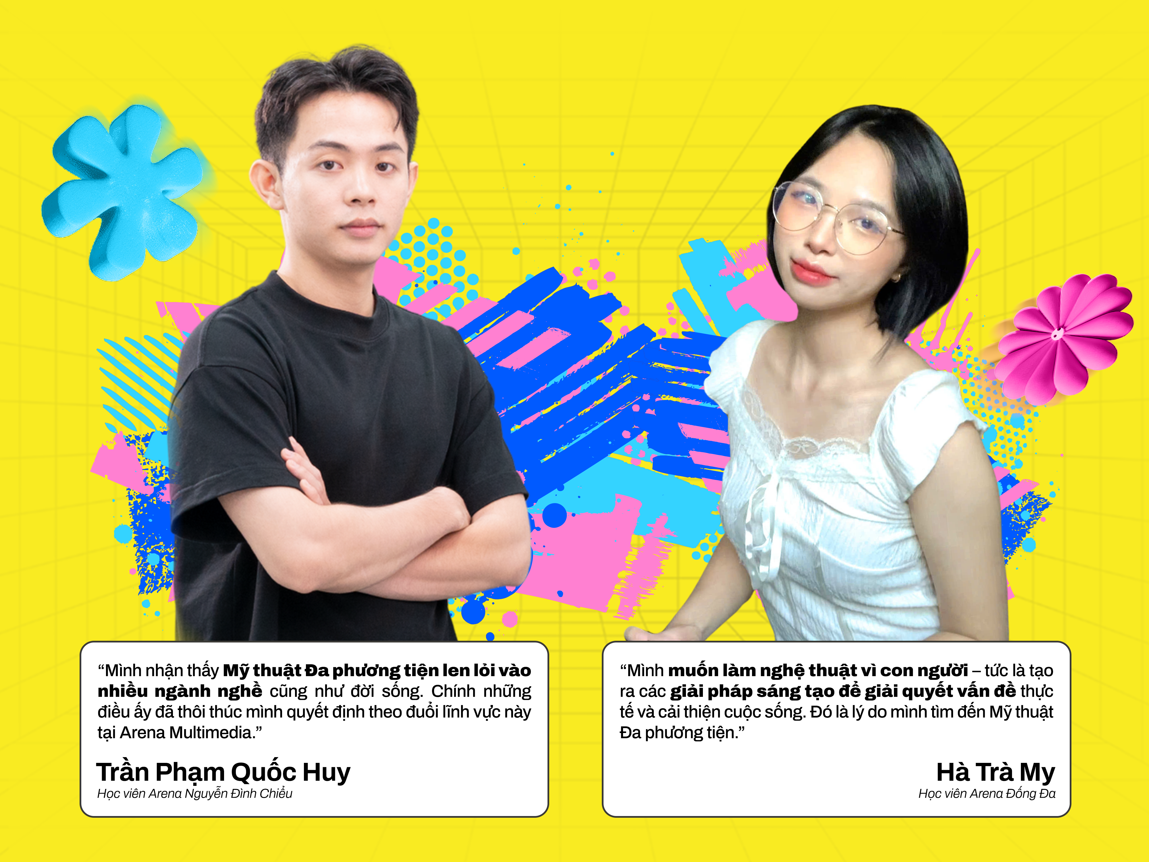 Gặp gỡ Trà My & Quốc Huy: 2 học viên duy nhất đạt suất học bổng 25% từ Arena Multimedia trong năm 2024