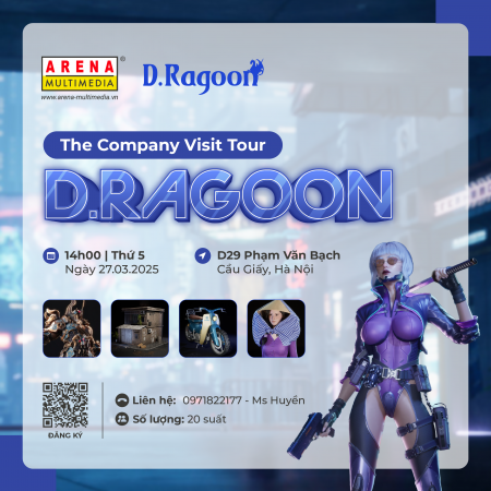[HN - 27.3] The Company Visist Tour: D.RAGOON -Khám phá studio thiết kế đồ họa game đẳng cấp tại Nhật Bản