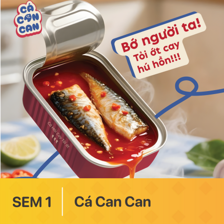 Đồ án SEM 1 | Brand Identity | Cá Can Can