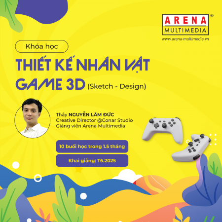 Khóa học hè 2025 – Thiết kế nhân vật Game 3D (Sketch - Design)