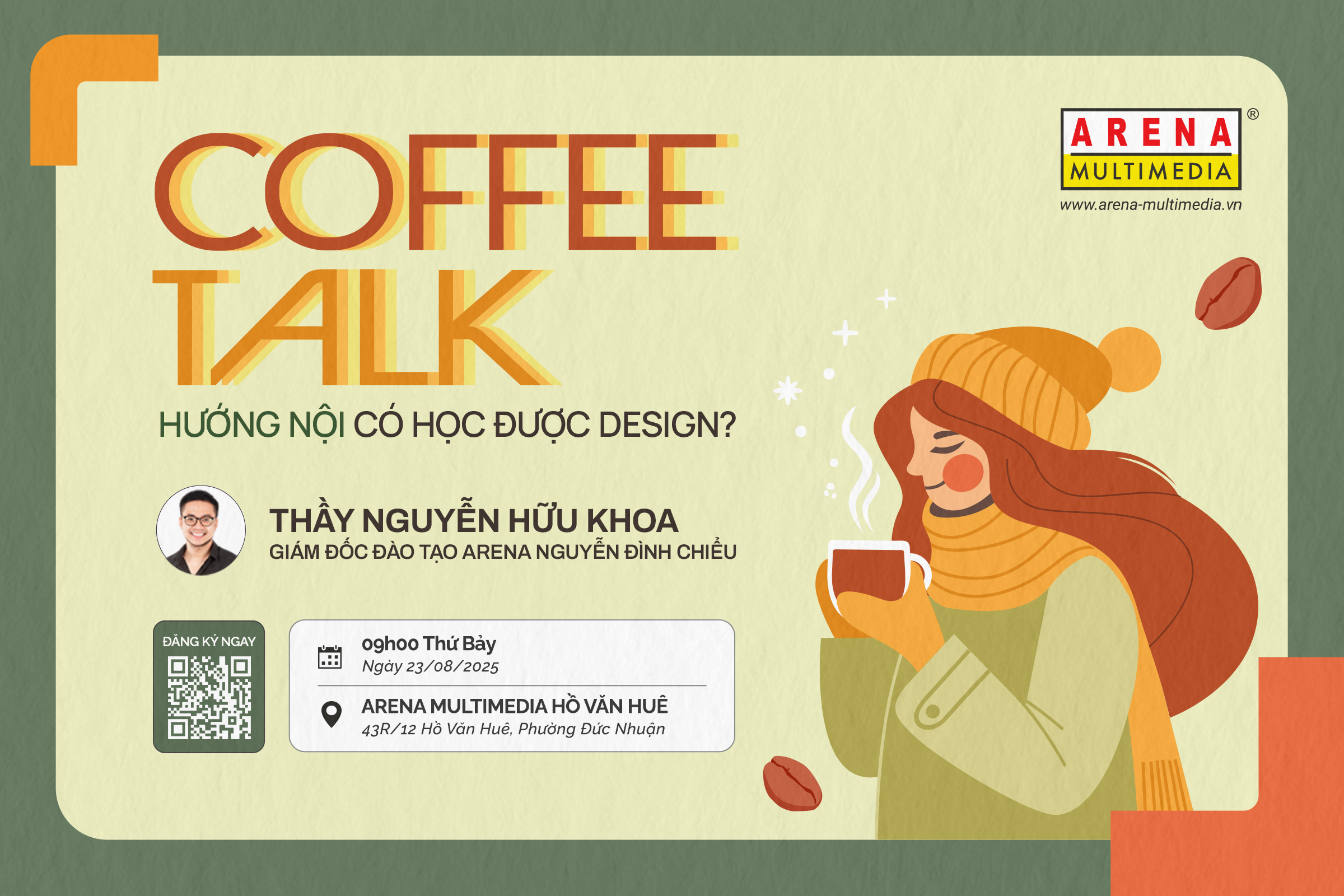 [HCM - 23.08] Coffee Talk: “Hướng nội có học được Design?”