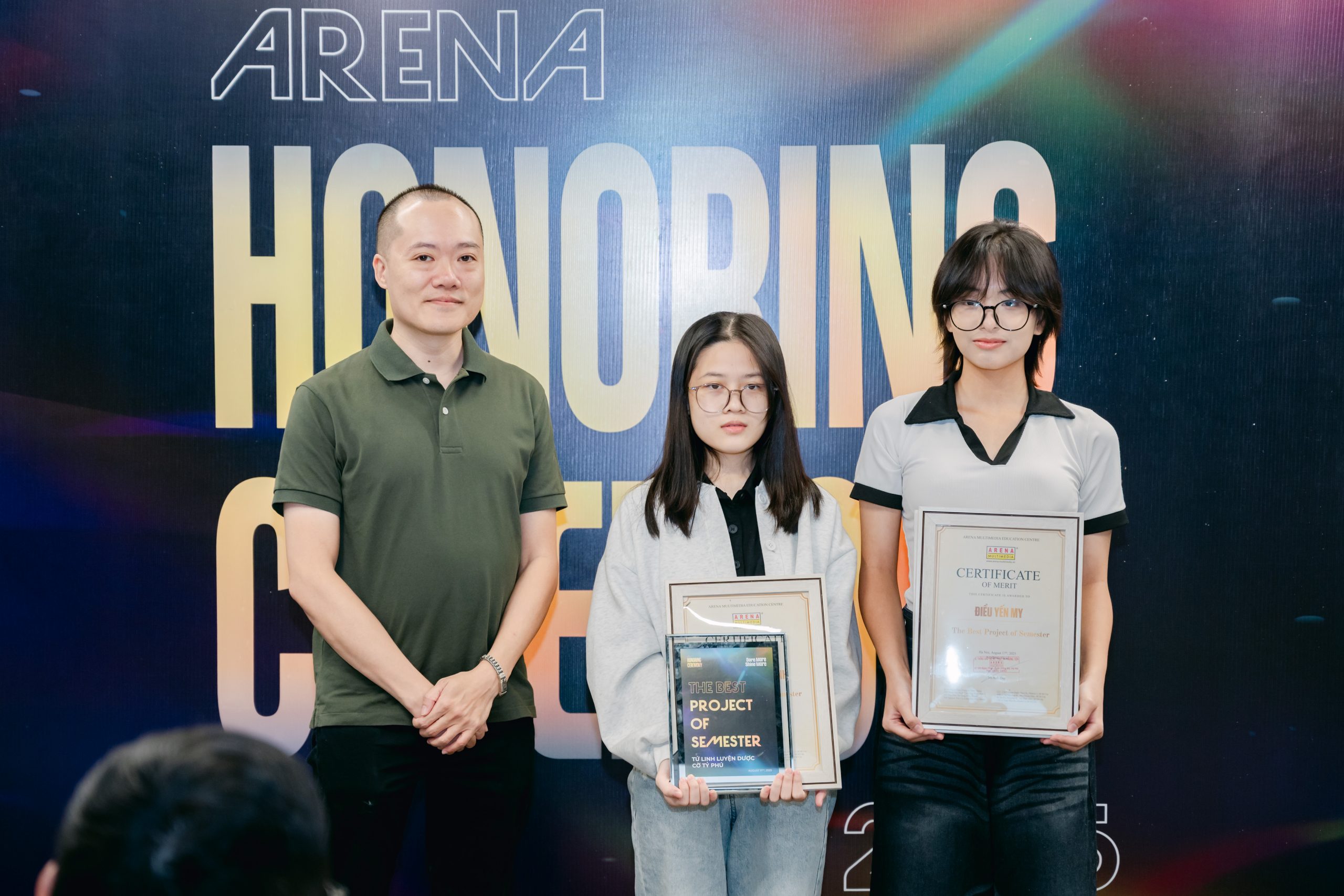 Arena Honoring Ceremony 2025 khu vực Hà Nội: Vinh danh hành trình sáng tạo và trưởng thành của học viên Arena Multimedia Arena Honoring Ceremony 2025 khu vực Hà Nội: Vinh danh hành trình sáng tạo và trưởng thành của học viên Arena Multimedia