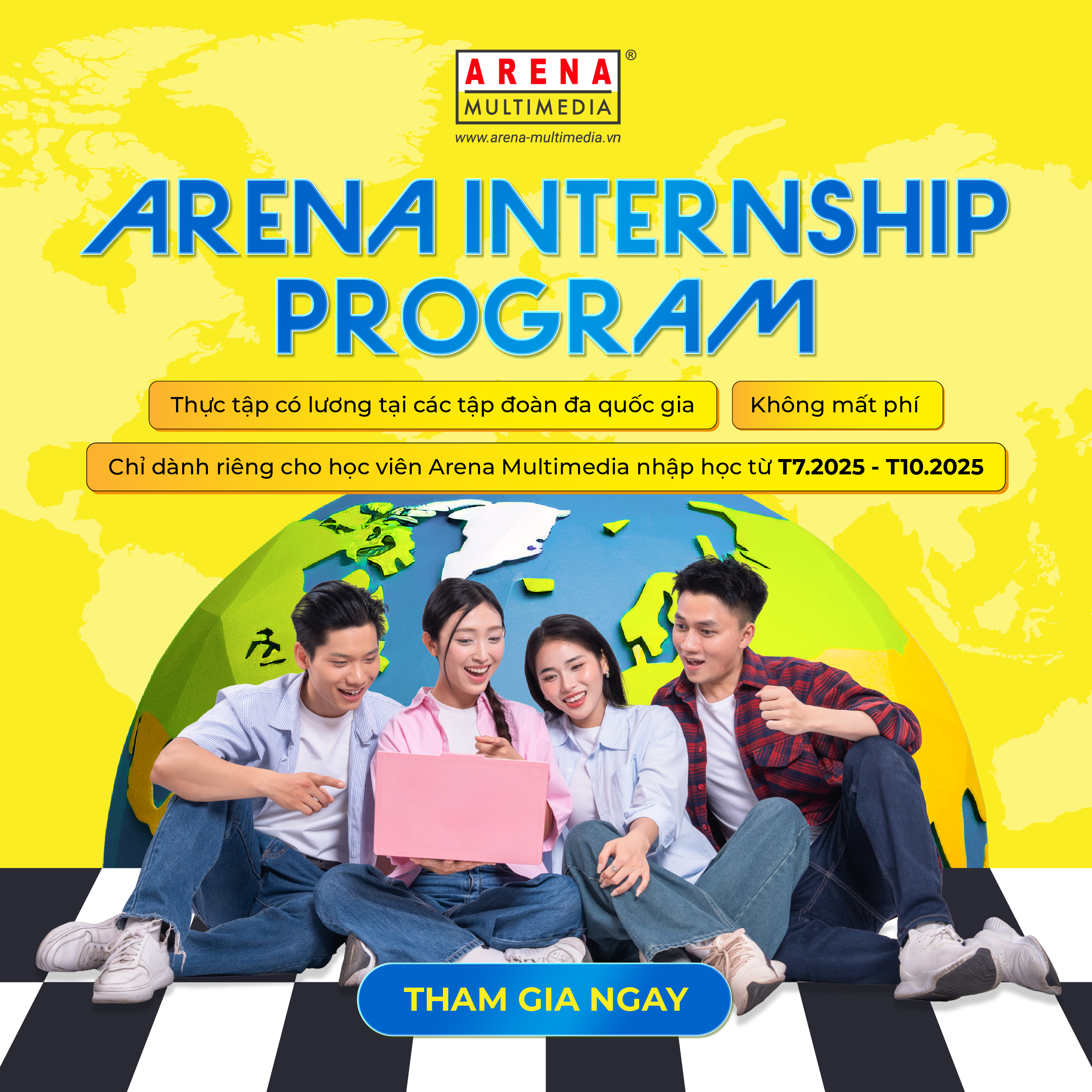 Arena Internship Program: Chương trình thực tập có lương dành cho học viên Arena chính thức khởi động