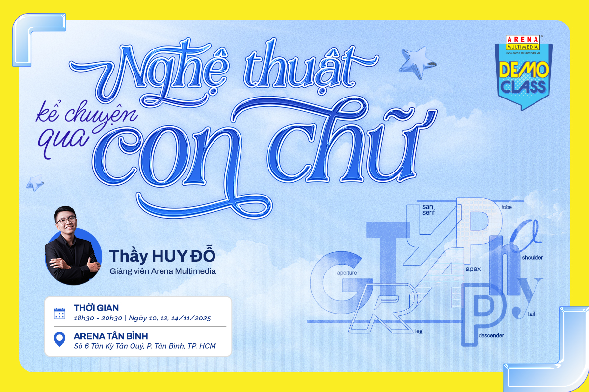 [HCM - 11.2025] Demo Class: Typography - Nghệ thuật kể chuyện qua con chữ