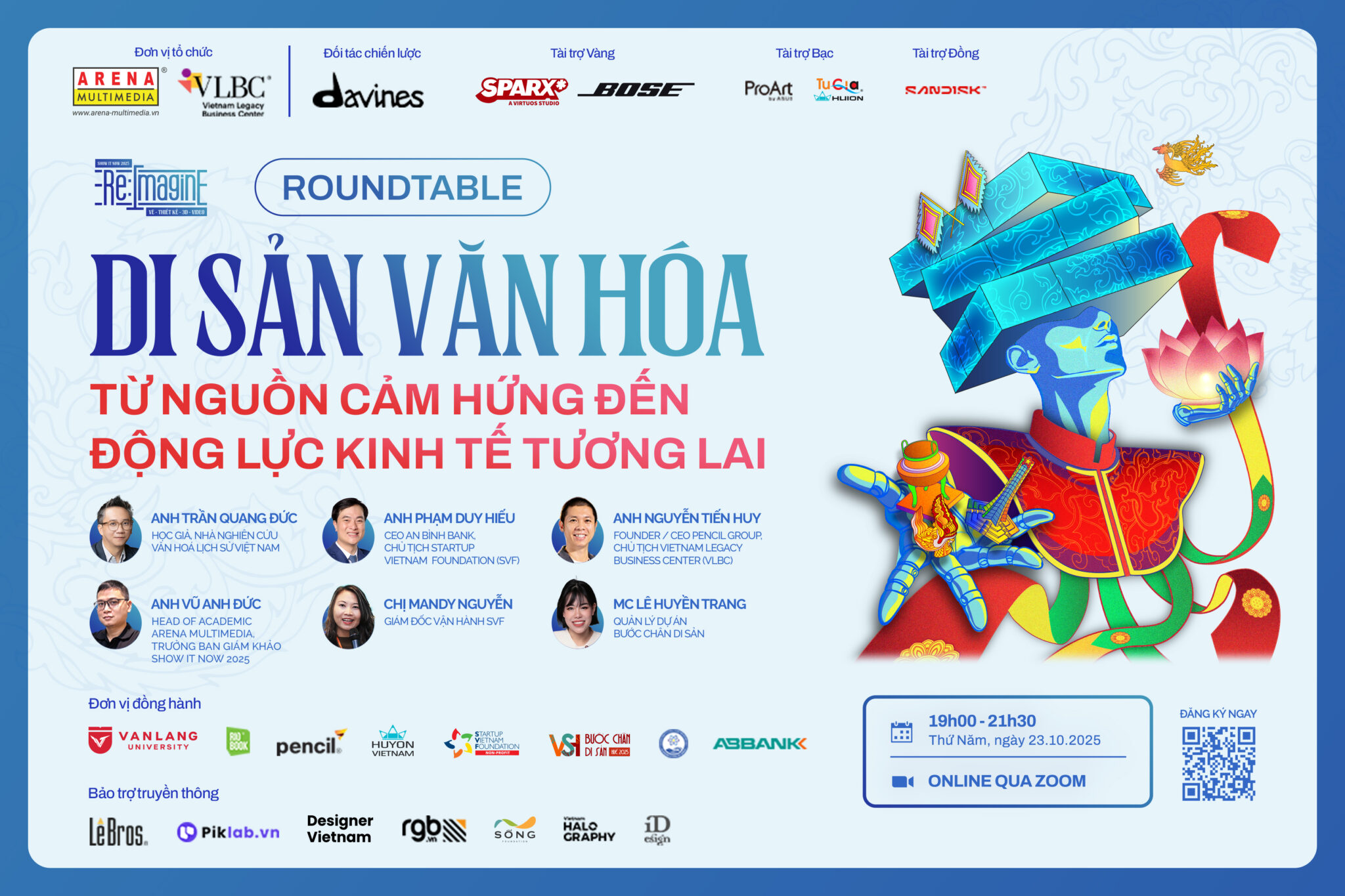 Roundtable: Di sản văn hóa: Từ cảm hứng đến động lực kinh tế tương lai Roundtable: Di sản văn hóa: Từ cảm hứng đến động lực kinh tế tương lai