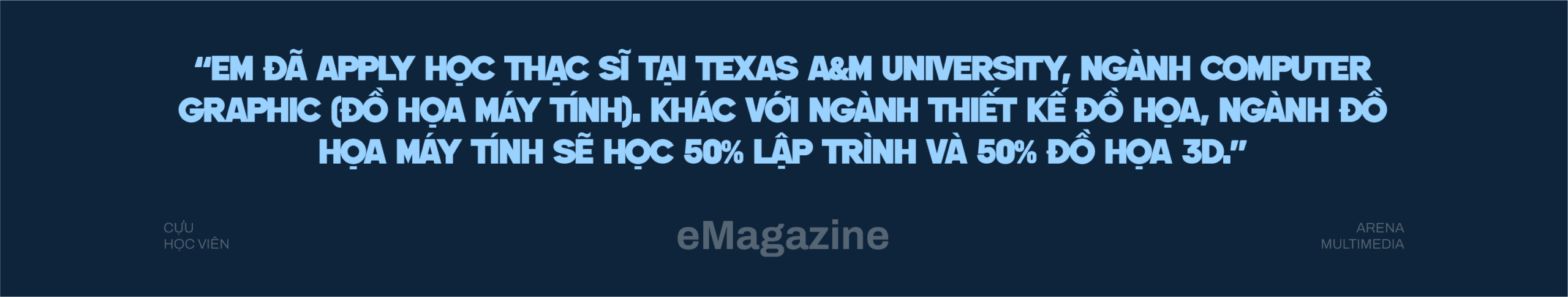 Trang Lã - Cựu học viên mở triển lãm đa phương tiện tại Mỹ & giấc mơ về Việt Nam cống hiến cho ngành 3D Trang Lã - Cựu học viên mở triển lãm đa phương tiện tại Mỹ & giấc mơ về Việt Nam cống hiến cho ngành 3D