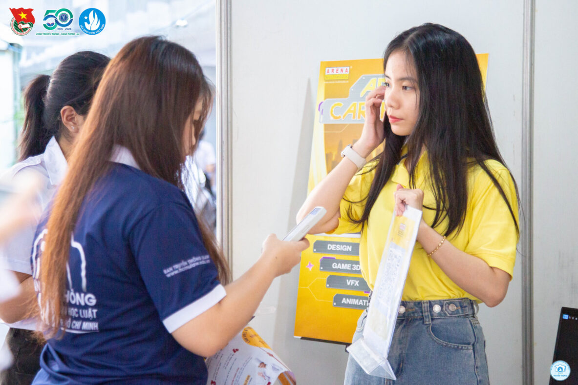 Arena Multimedia đồng hành cùng “Ulaw Career Day” lần II – 2025: Không gian sáng tạo thu hút các bạn học sinh THPT và sinh viên Luật ngay từ những phút giây đầu