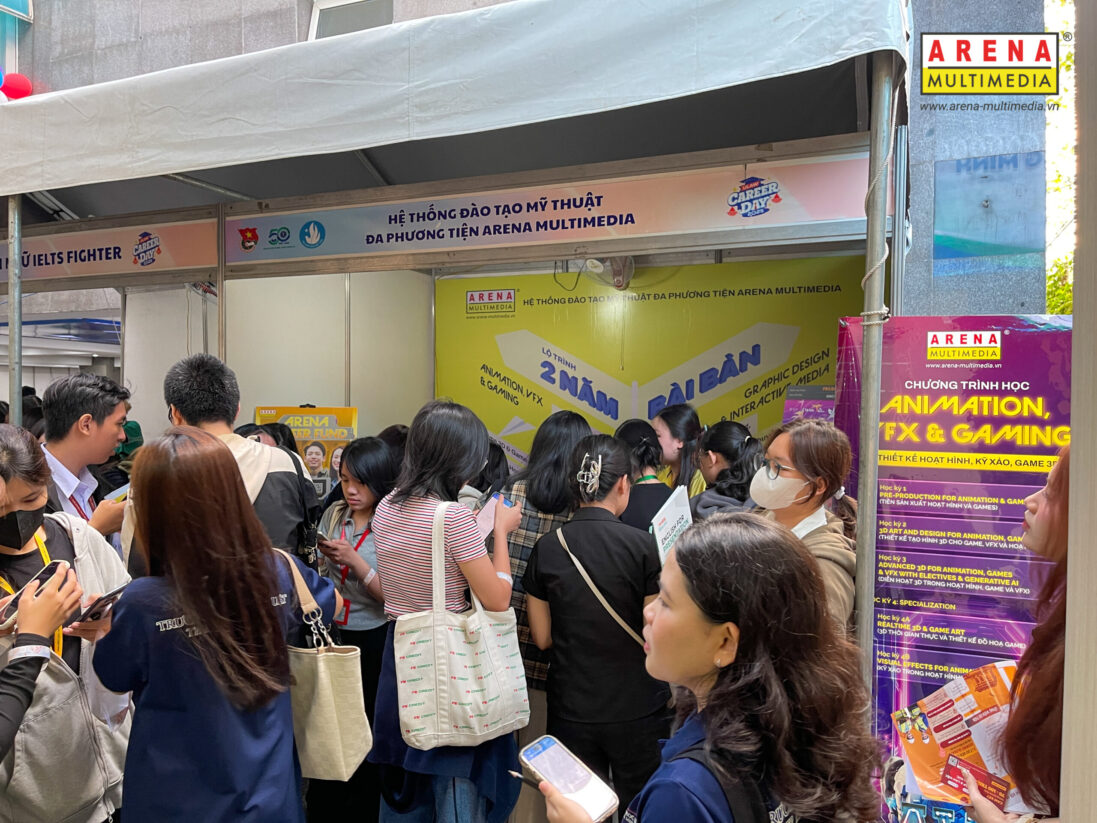 Arena Multimedia đồng hành cùng “Ulaw Career Day” lần II – 2025: Không gian sáng tạo thu hút các bạn học sinh THPT và sinh viên Luật ngay từ những phút giây đầu