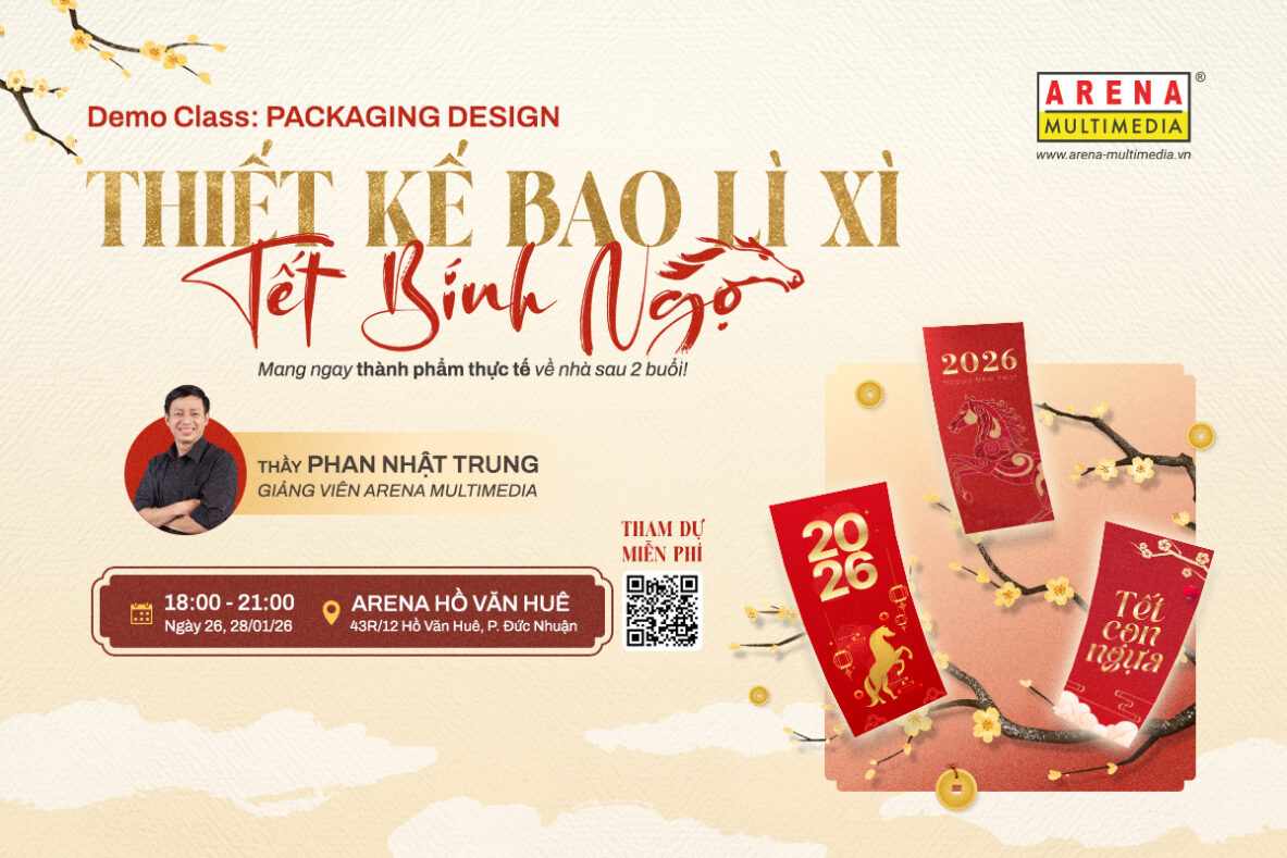 [HCM - 01.2026] Demo Class “Packaging Design - Thiết kế bao lì xì Tết Bính Ngọ”