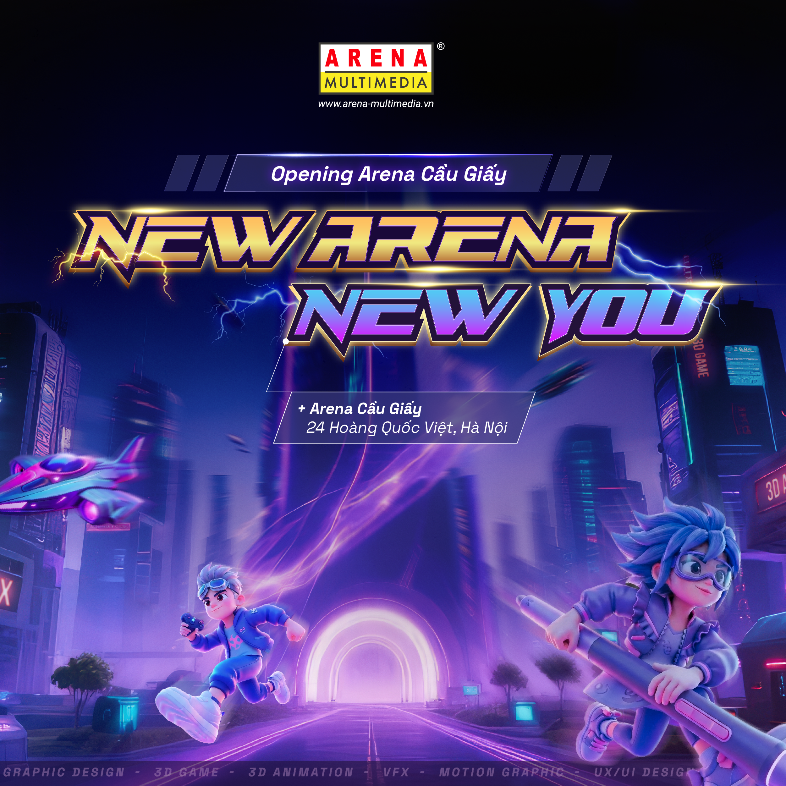 [THÔNG BÁO] Arena Multimedia Cầu Giấy chính thức chuyển địa điểm: Từ D29 Phạm Văn Bạch sang 24 Hoàng Quốc Việt