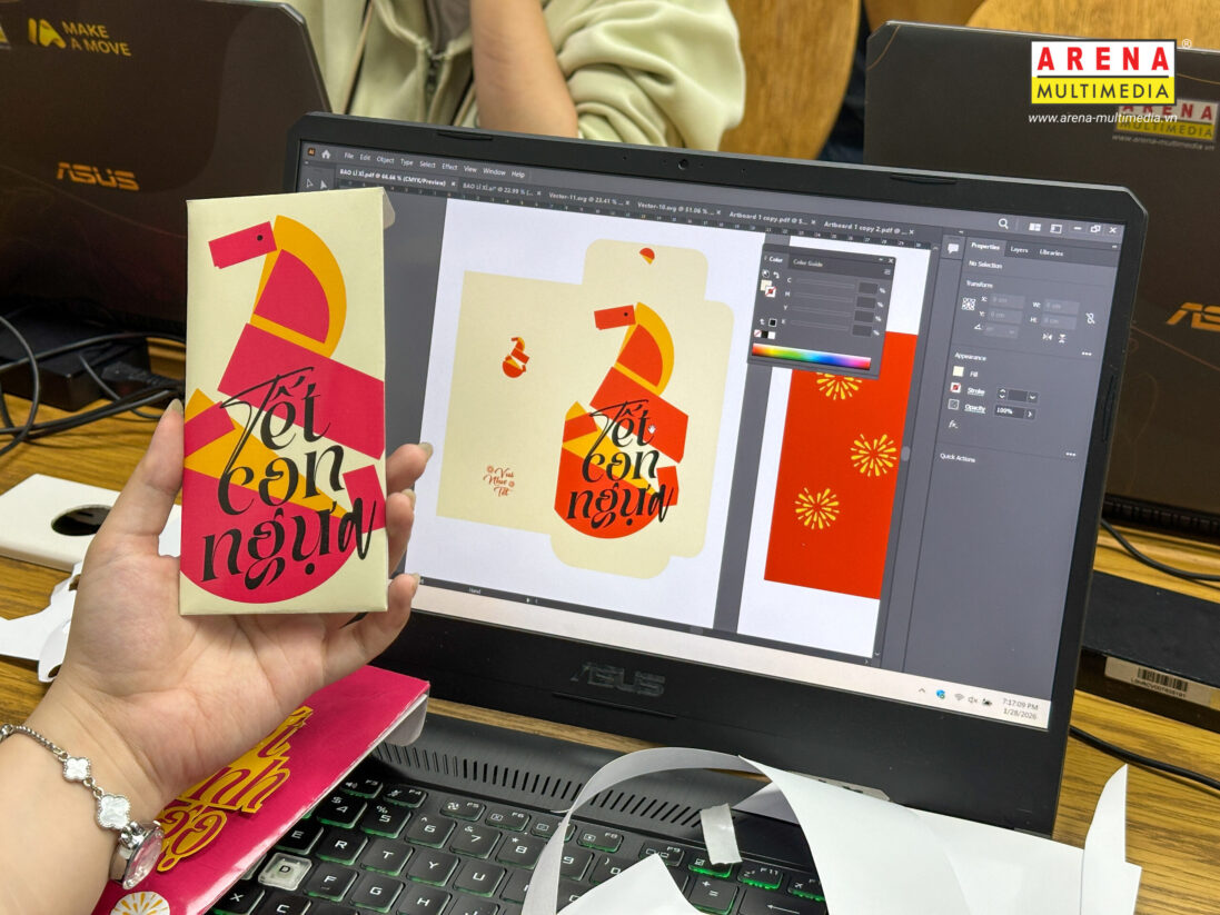 Trải nghiệm thiết kế bao lì xì từ ý tưởng văn hóa đến sản phẩm ứng dụng trong Demo Class “Packaging Design – Thiết kế bao lì xì Tết Bính Ngọ” Trải nghiệm thiết kế bao lì xì từ ý tưởng văn hóa đến sản phẩm ứng dụng trong Demo Class “Packaging Design – Thiết kế bao lì xì Tết Bính Ngọ”