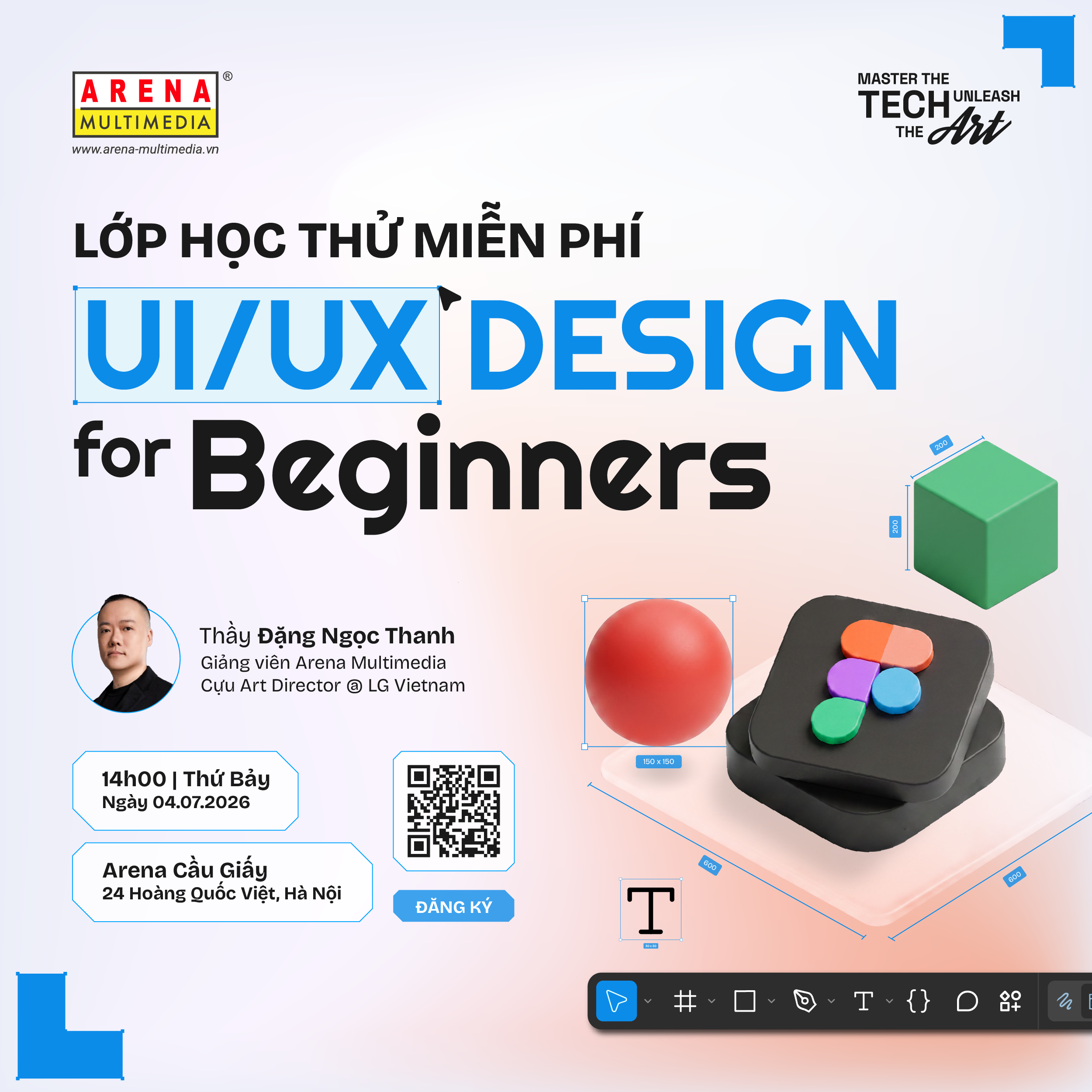 [HN - 04.07] Lớp học thử miễn phí: UX/UI Design For Beginners