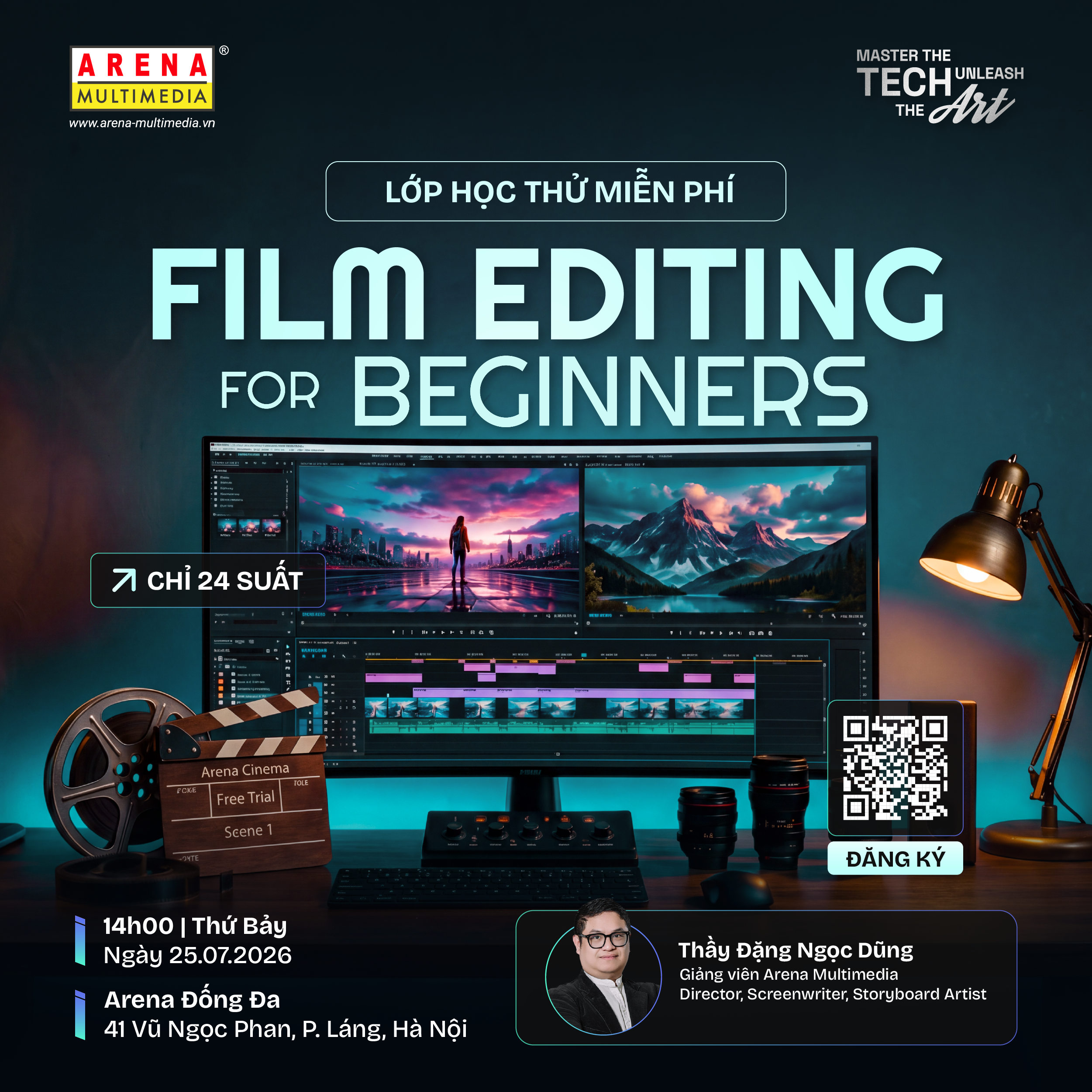 [HN - 25.07] Lớp học thử miễn phí: Film editing for Beginners