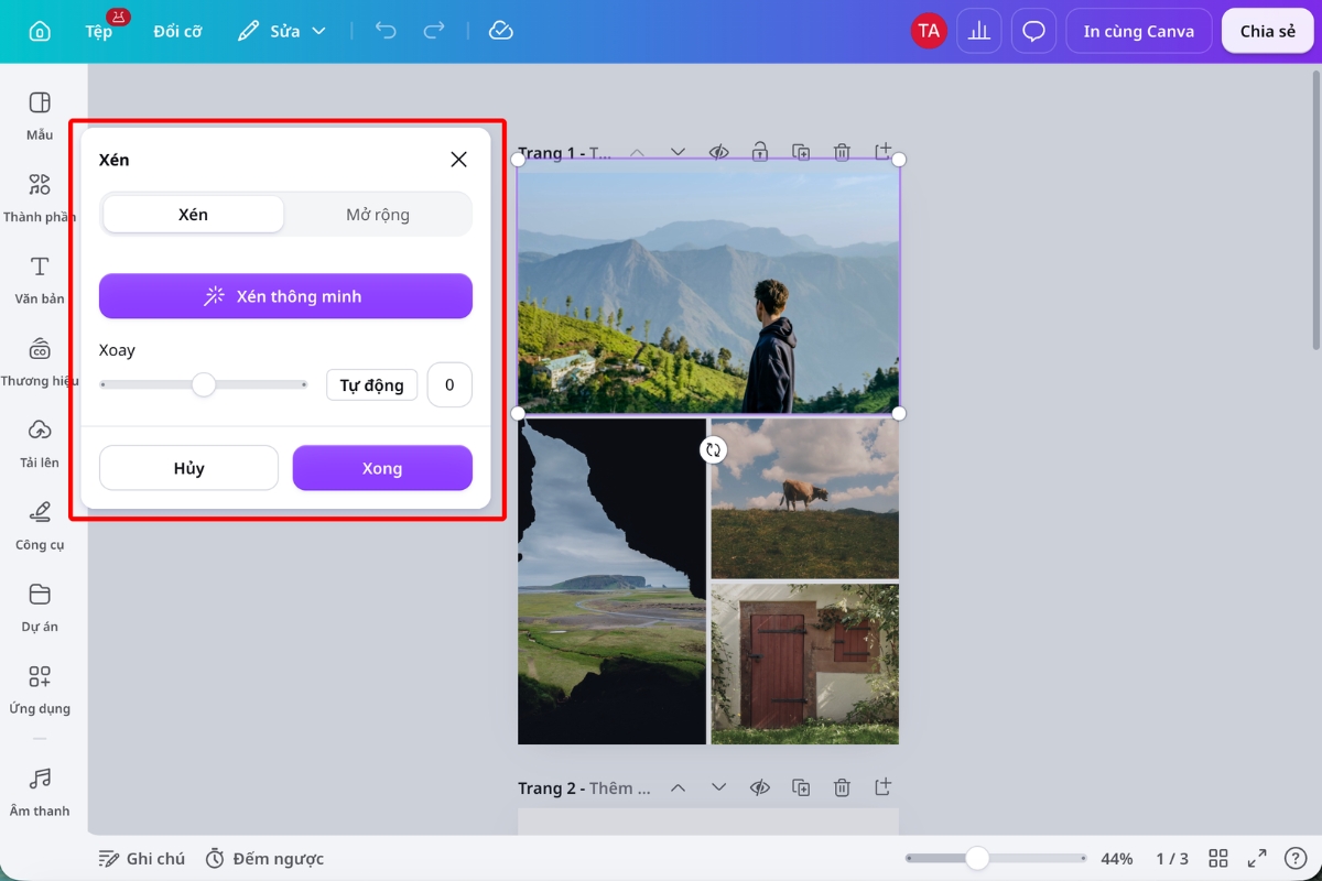 Cách ghép ảnh trên Canva đẹp bằng bố cục, màu sắc và layer