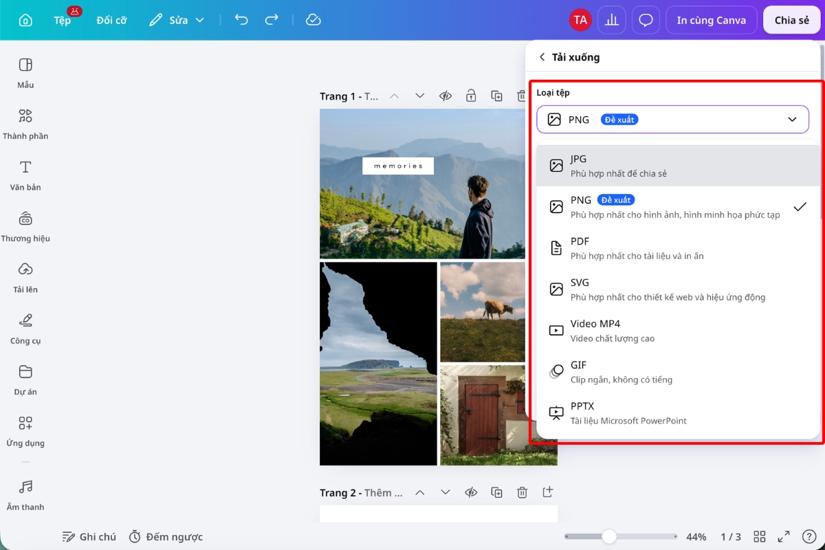 Cách ghép ảnh trên Canva đẹp bằng bố cục, màu sắc và layer