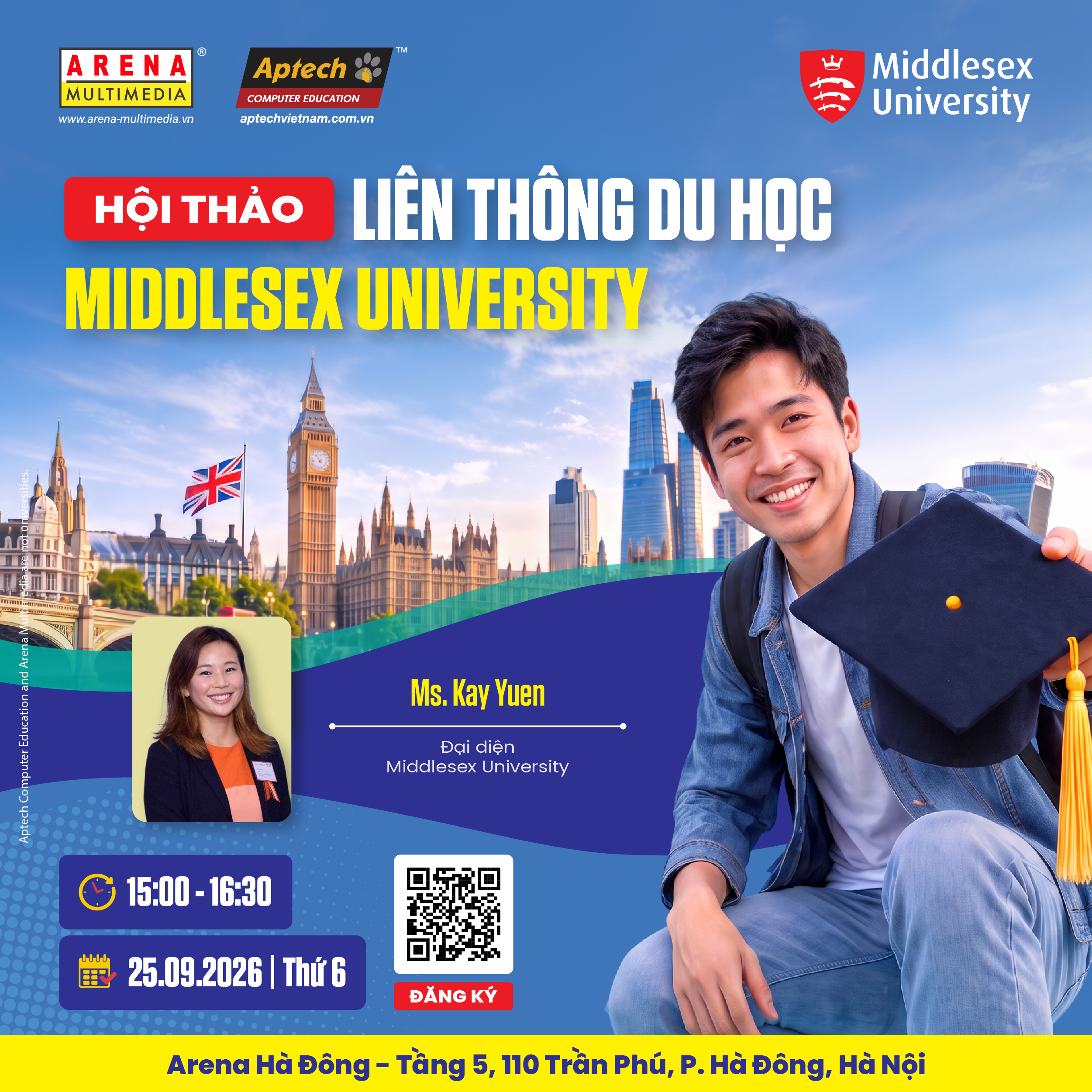 [HN - 25.09] Hội thảo liên thông du học Middlesex University