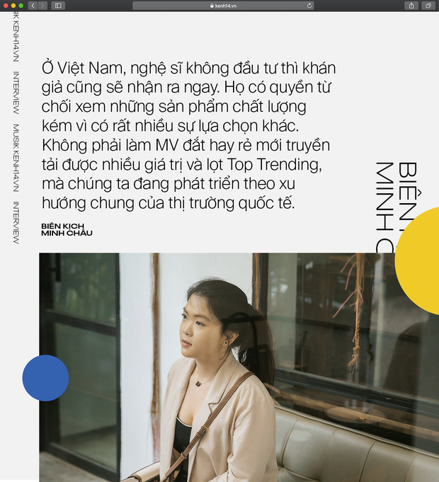 Biên kịch MV của Hòa Minzy: “Bị sốc vì đọc bình luận, không lẽ phải làm MV dở hơn để khán giả tập trung vào âm nhạc?”